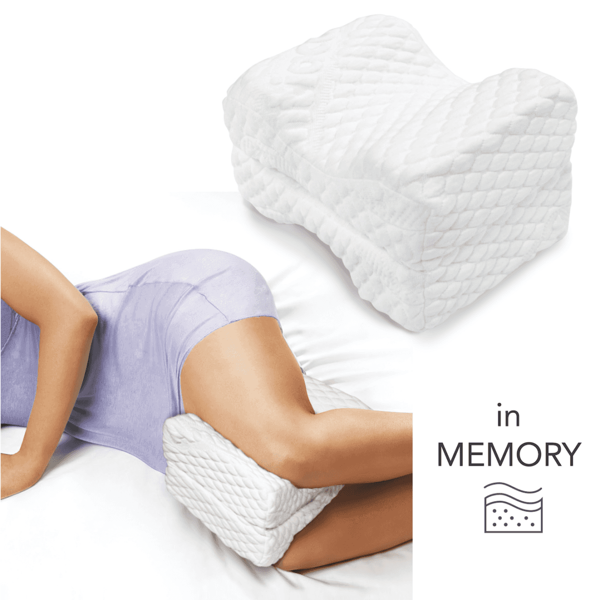 Cuscino sagomato per gambe - ginocchia in memory foam ST381 su CFS PRODOTTI  MEDICALI