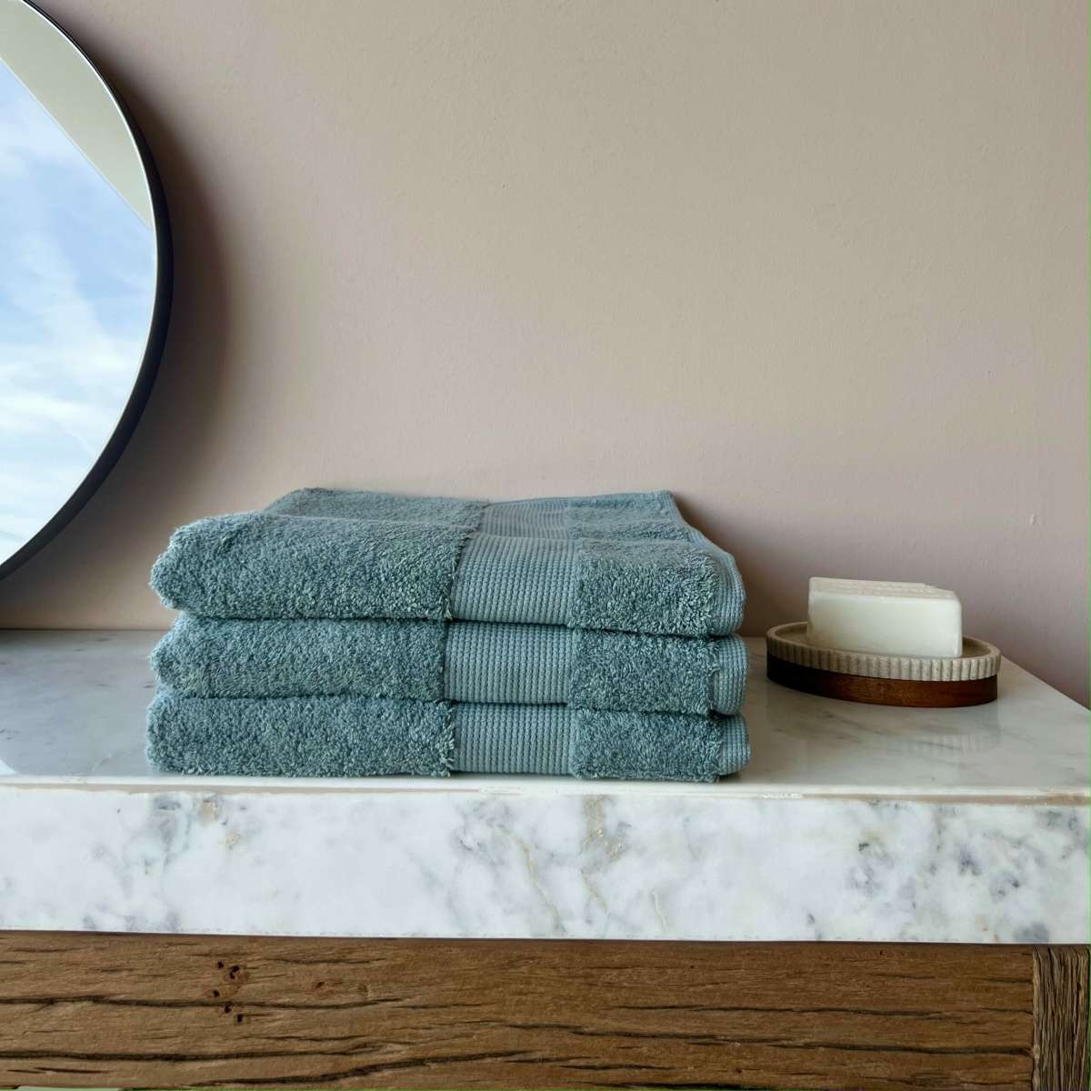 Asciugamano Viso Tinta Unita Soft 100% Cotone 550 grammi 60x110 cm - Arredo  per la casa