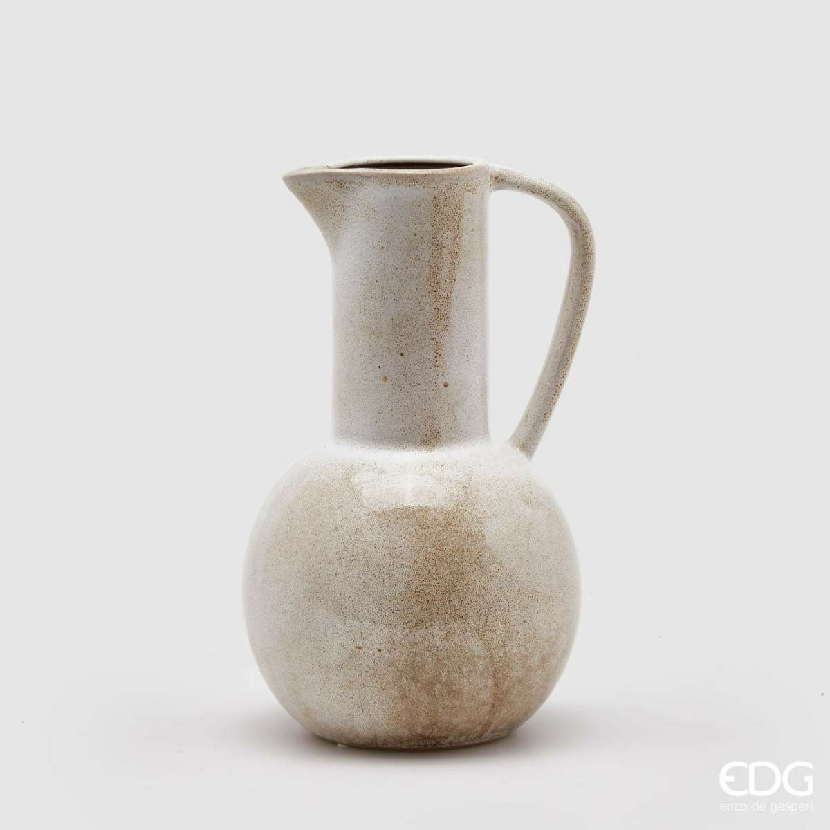 Immagine del prodotto Vaso Brocca Olimpia con manico in Ceramica Sbiancata | EDG Enzo De Gasperi