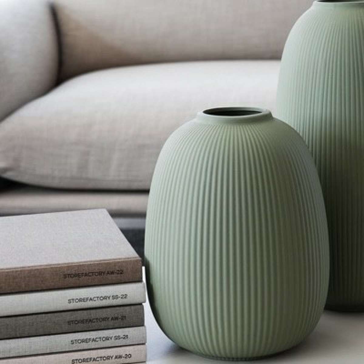 Immagine del prodotto Vaso Aby Verde in Ceramica opaca (2 misure) | Storefactory