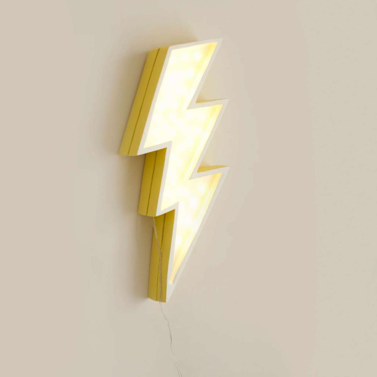 Immagine del prodotto Lampada in Legno Bolt Yellow | Little Lights