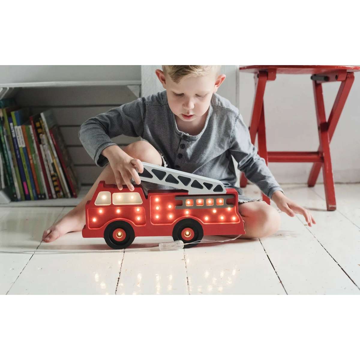 Immagine del prodotto Lampada in Legno Fire Truck Red | Little Lights