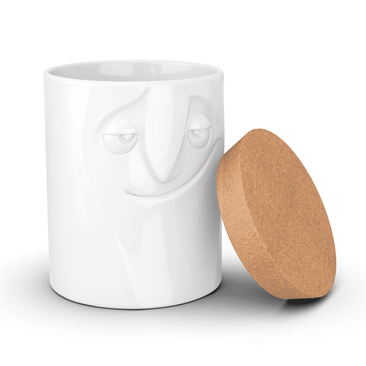Immagine del prodotto Barattolo in Ceramica Grande Affascinante 3D con Tappo in Sughero | TASSEN By Fiftyeight Products