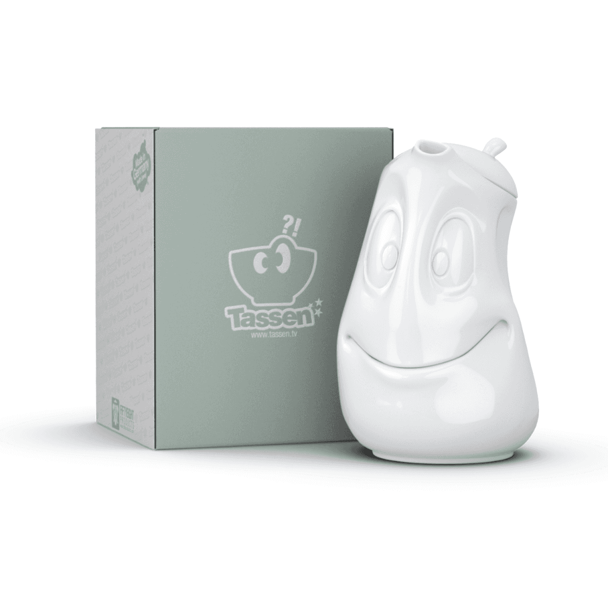 Immagine del prodotto Caraffa Buon Umore 3D con Manico in Porcellana 1200 ml | TASSEN By Fiftyeight Products