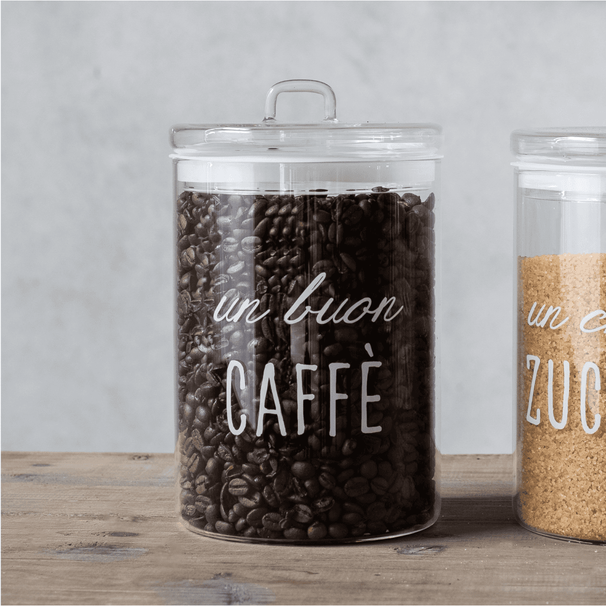 Immagine del prodotto Barattolo in vetro borosilicato Un Buon Caffè ø12 cm | Simple Day
