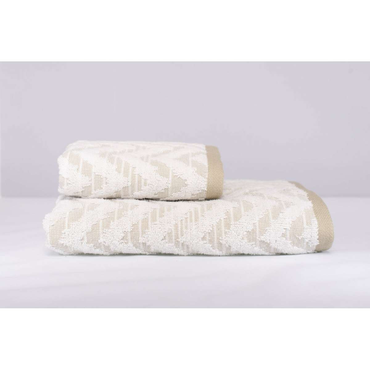 Immagine del prodotto Set Asciugamani Zig Zag in Jacquard 100% Cotone | Pietro Zanetti Home