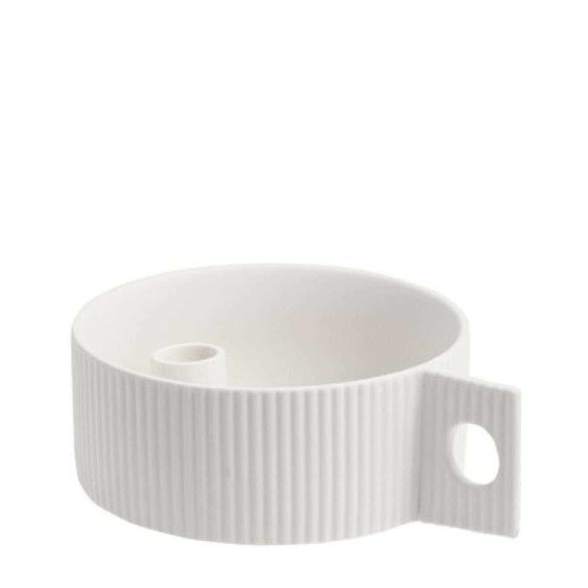 Immagine del prodotto Portacandela in Ceramica Opaca bianca Lidaby | Storefactory