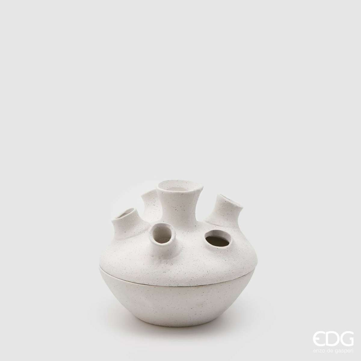 Immagine del prodotto Vaso Cuore Chakra Piccolo in Ceramica Bianca | EDG Enzo De Gasperi