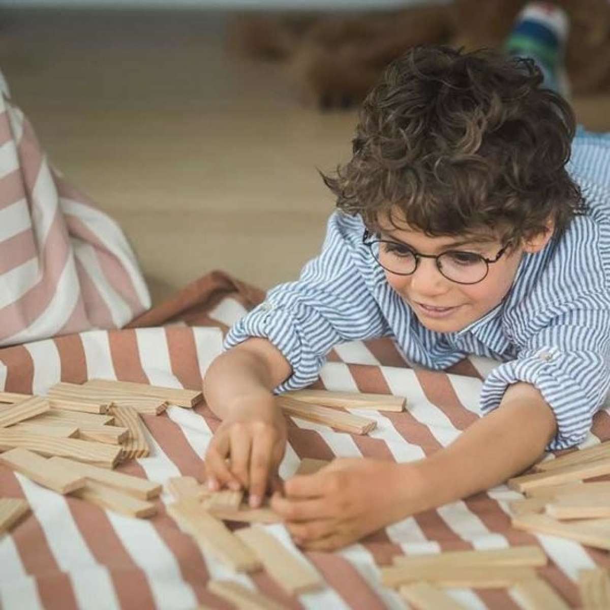 Immagine del prodotto Sacco Portagiochi Play & Go Stripes Brown | Play&Go