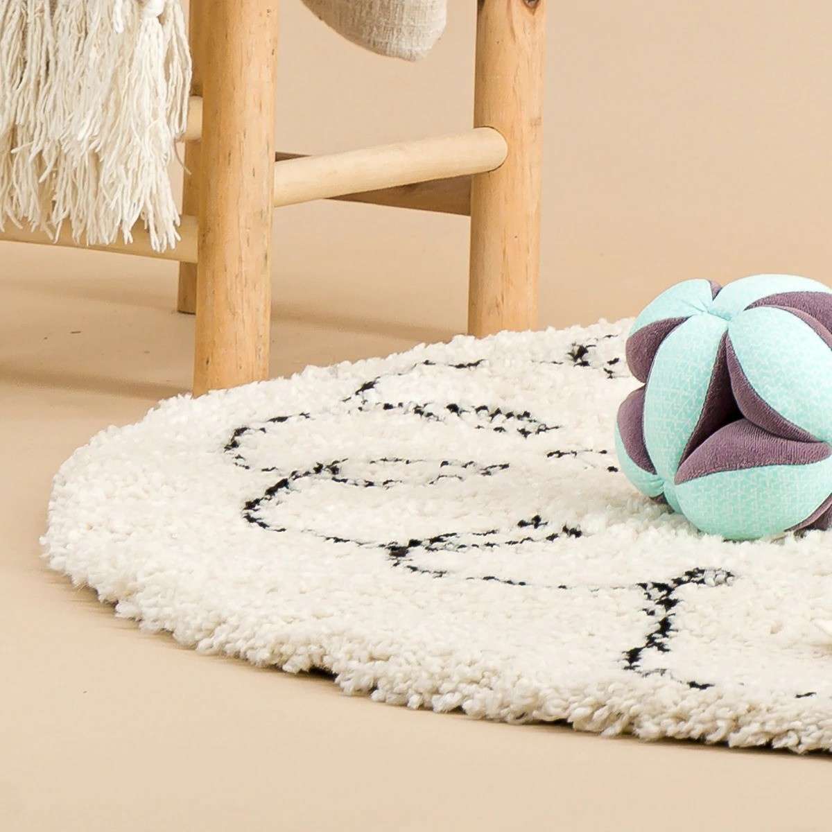 Immagine del prodotto Tappeto Rotondo per bambini Soft Piccola Pecora ø 120 cm | AFK Living