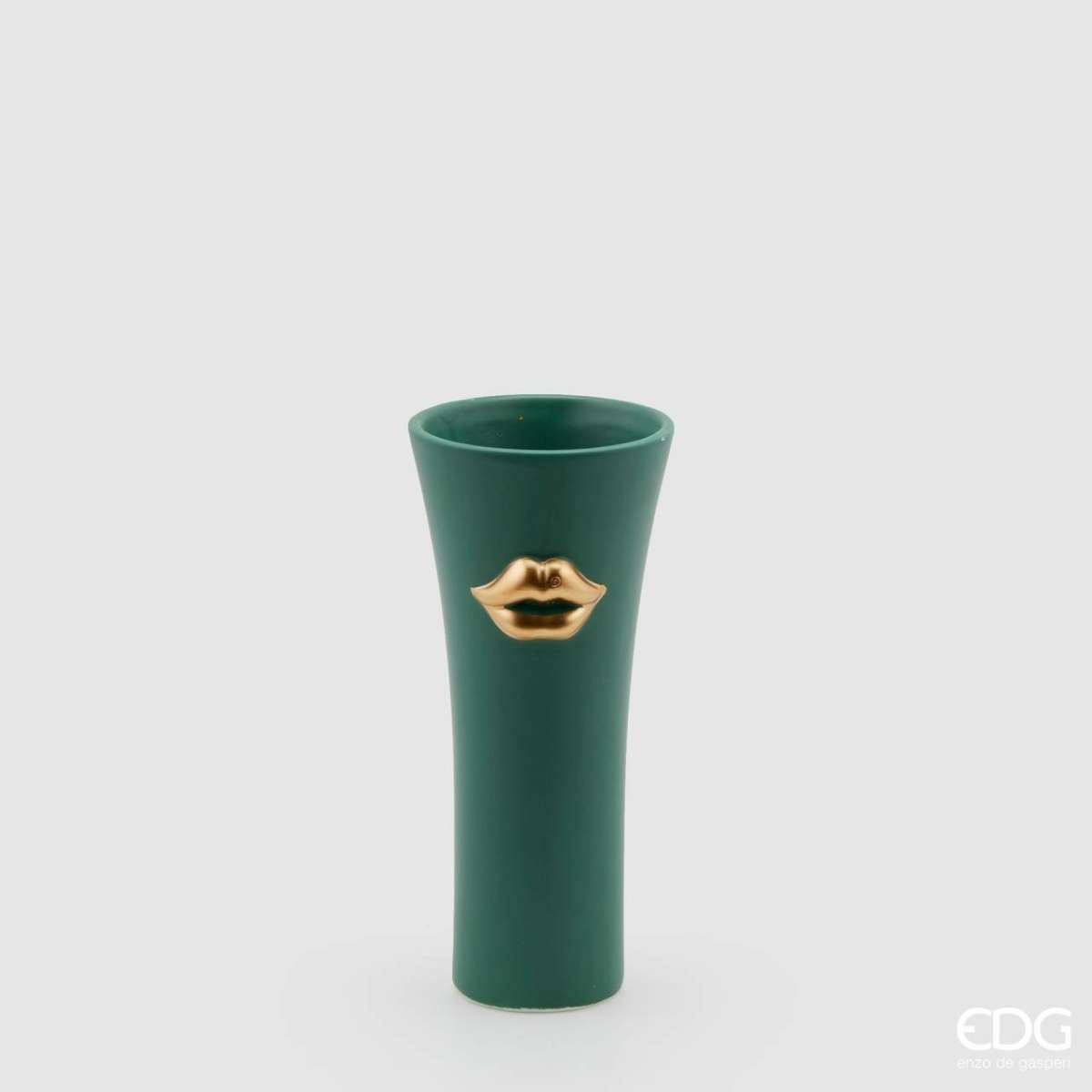 Immagine del prodotto Vaso Kiss in Ceramica Verde - 2 Misure | EDG Enzo De Gasperi