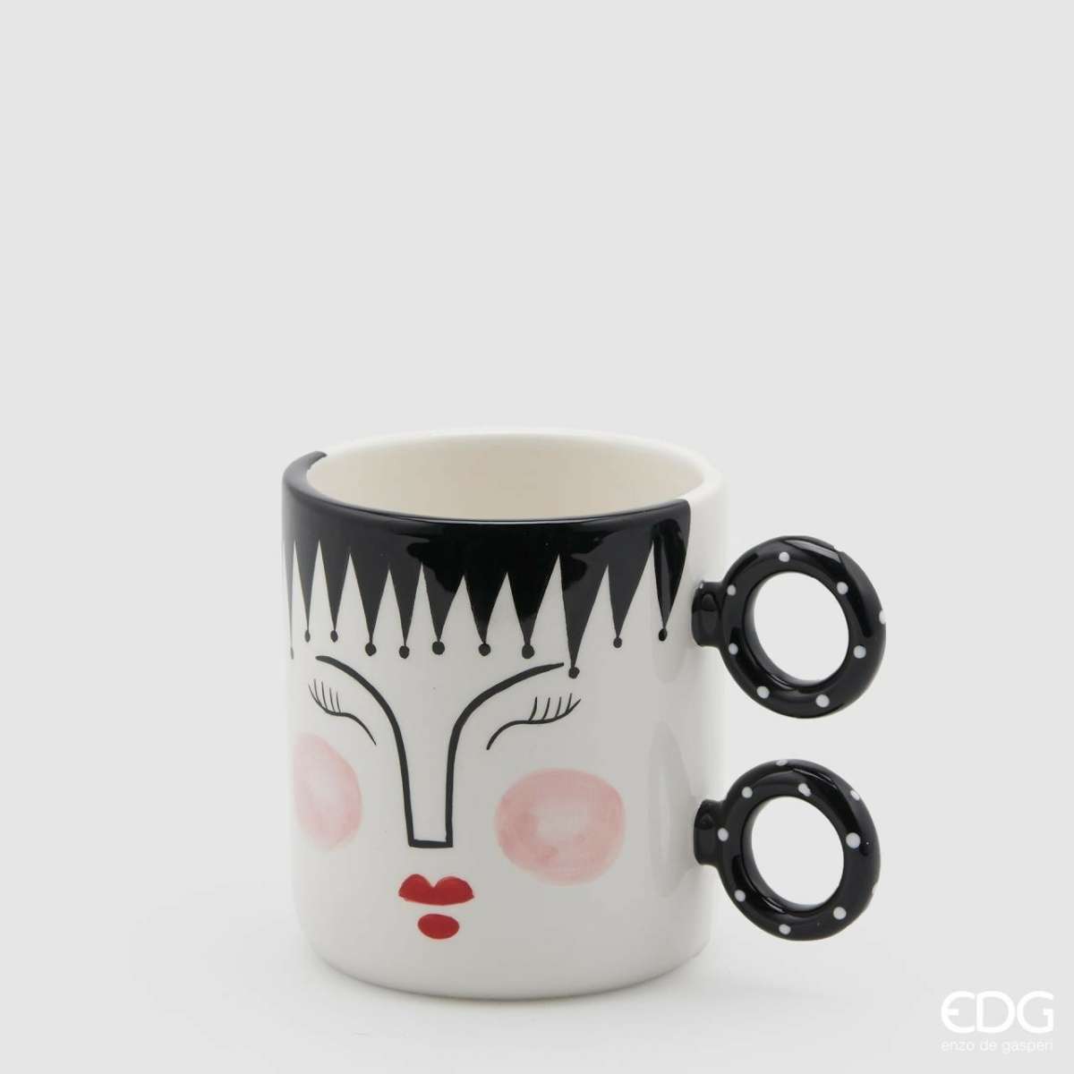 Immagine del prodotto Mug Geisha con 2 Anelli h11 x ø10 cm | EDG Enzo De Gasperi