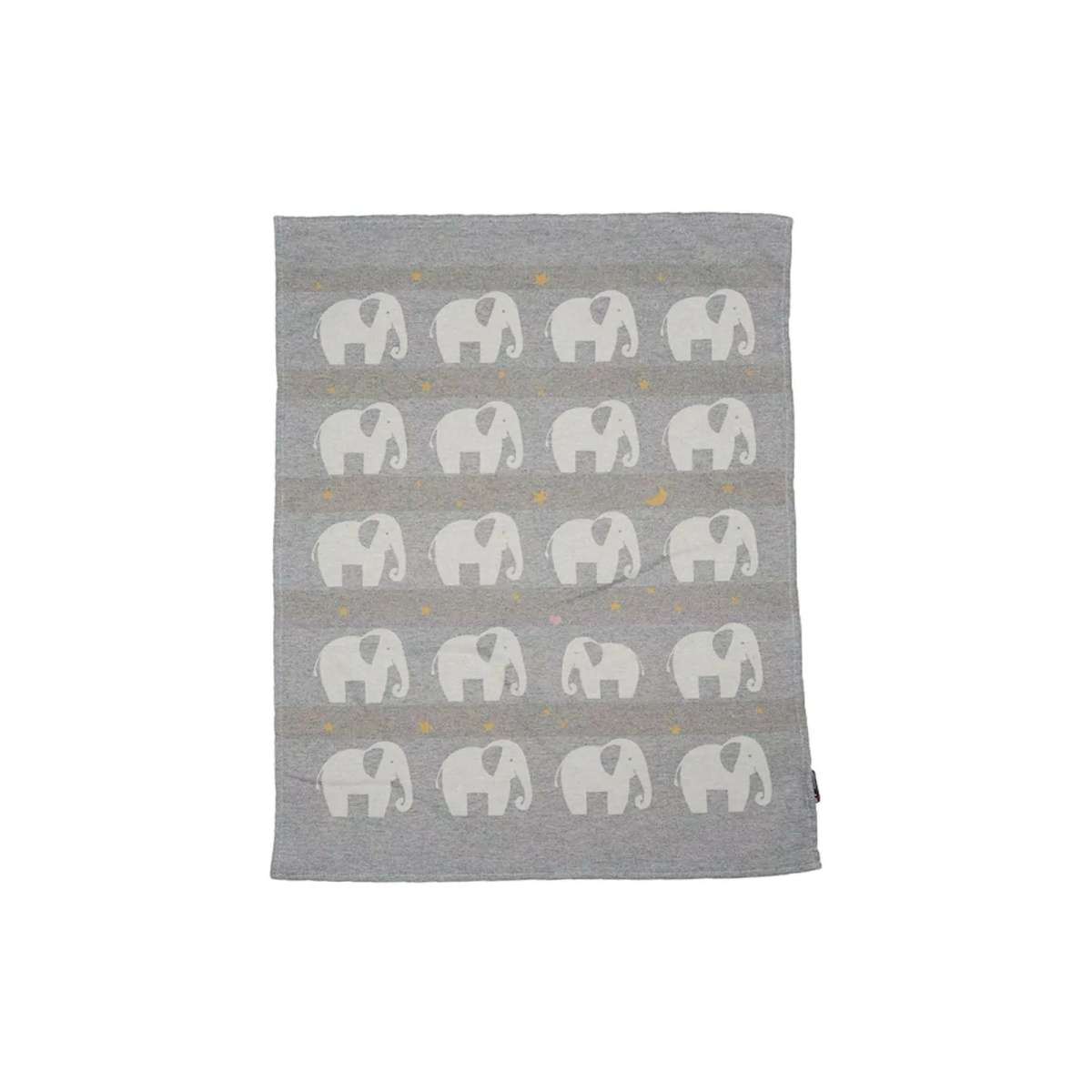 Immagine del prodotto Copertina Baby Elephants in Cotone Double Face 65x90 cm (2 Colori) | David Fussenegger