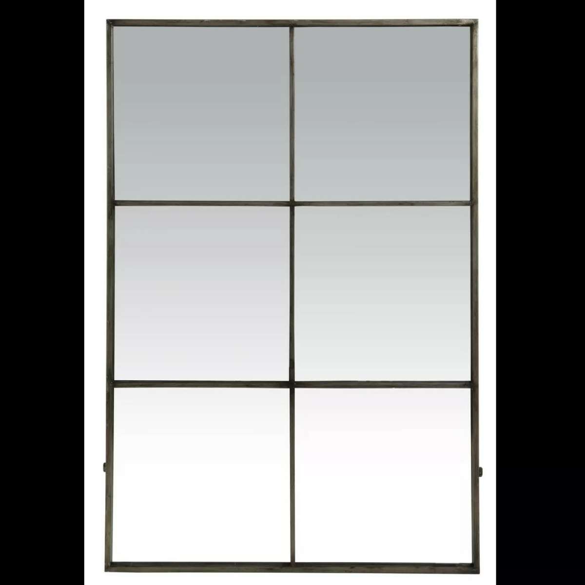 Immagine del prodotto Specchio 6 Partizioni metallo Grigio 80x3,5x118 cm | Pomax Home Collection