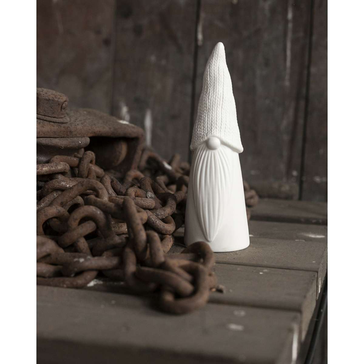 Immagine del prodotto Elfo Kurt motivo maglia su cappello in Ceramica opaca Bianca (3 misure) | Storefactory