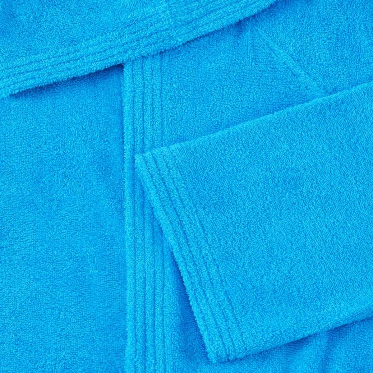 Immagine del prodotto Accappatoio Pop Color Unisex Azzurro Turchese 100% Cotone in Tinta Unita (S-XL) | Bassetti