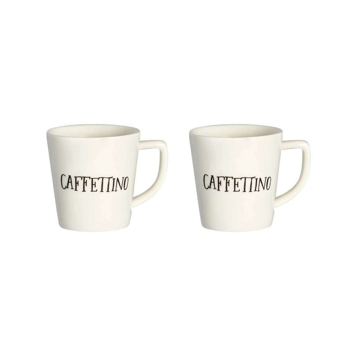 Immagine del prodotto Set 2 Tazzine Espresso in Ceramica Caffettino 5.5xh6 cm | Simple Day