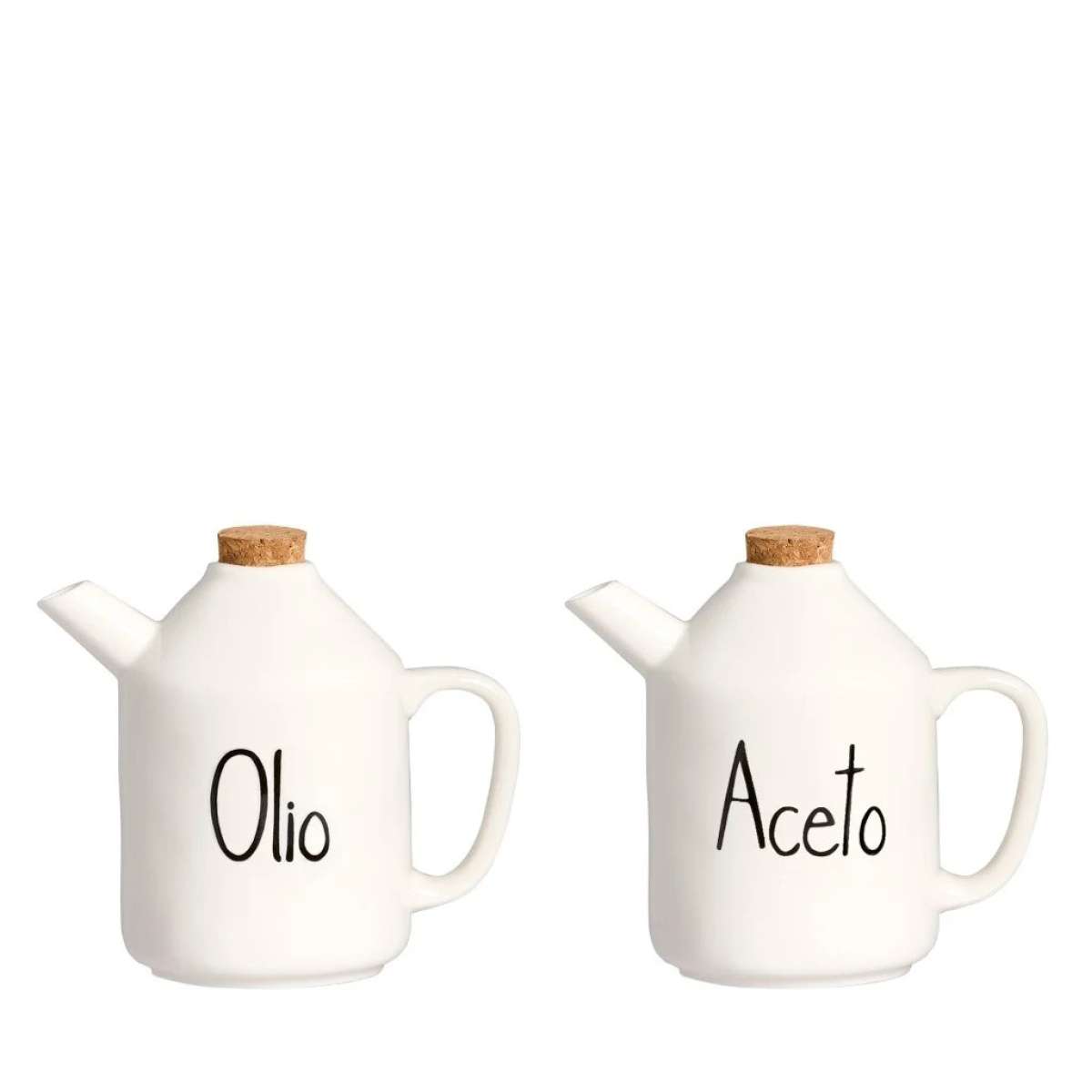 Immagine del prodotto Set Olio-Aceto in Ceramica con Tappo in sughero 250 ml | Simple Day