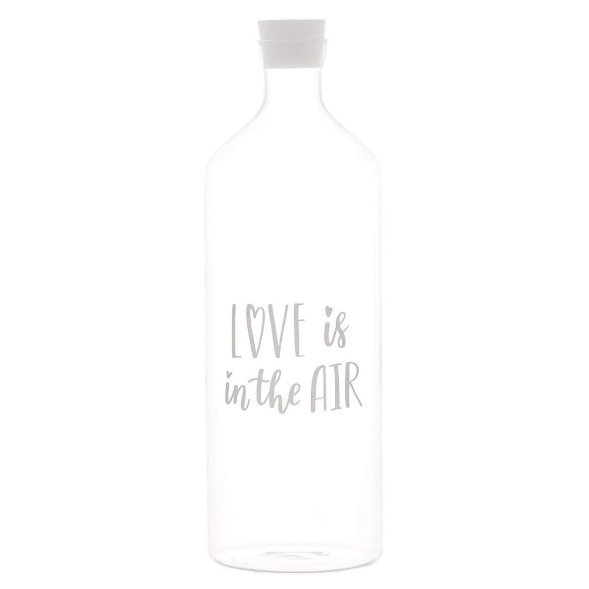 Immagine del prodotto Bottiglia in vetro borosilicato Love is in the Air con tappo 1400 ml | Simple Day