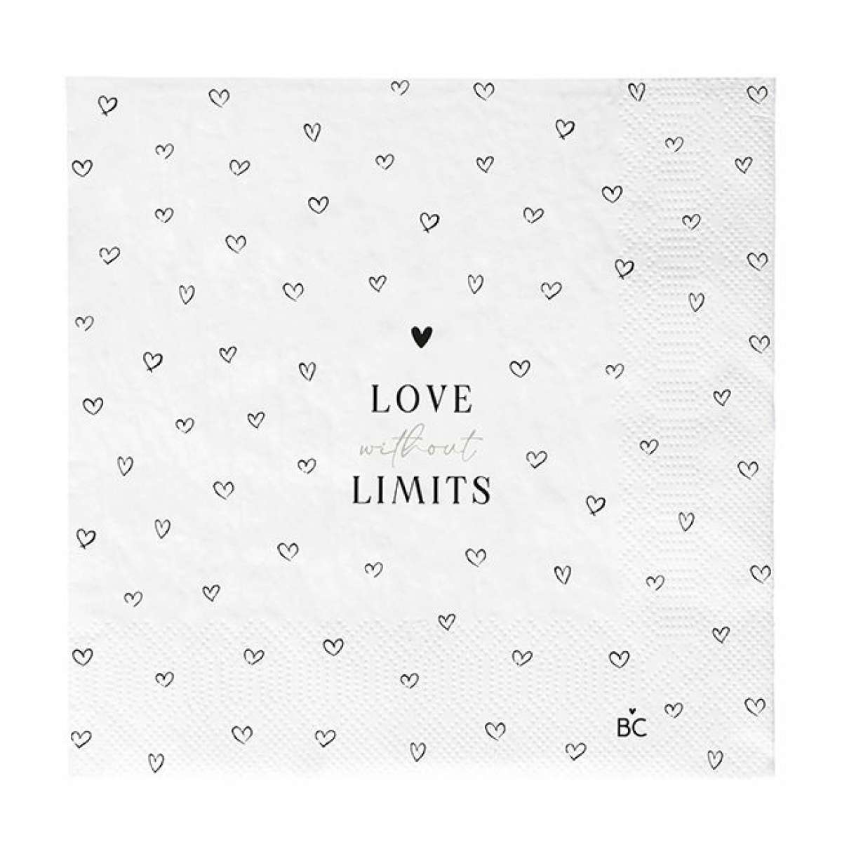 Immagine del prodotto Tovaglioli di Carta Love Without Limits 16,5x16,5 cm | Bastion Collections