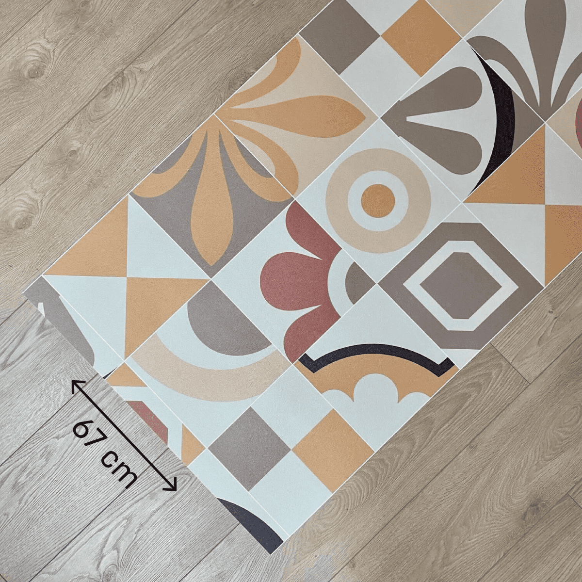 Immagine del prodotto Tappeto Cucina a metro Graniglia Senape in Pvc H 67 cm - scegli tu la misura | Pietro Zanetti Home