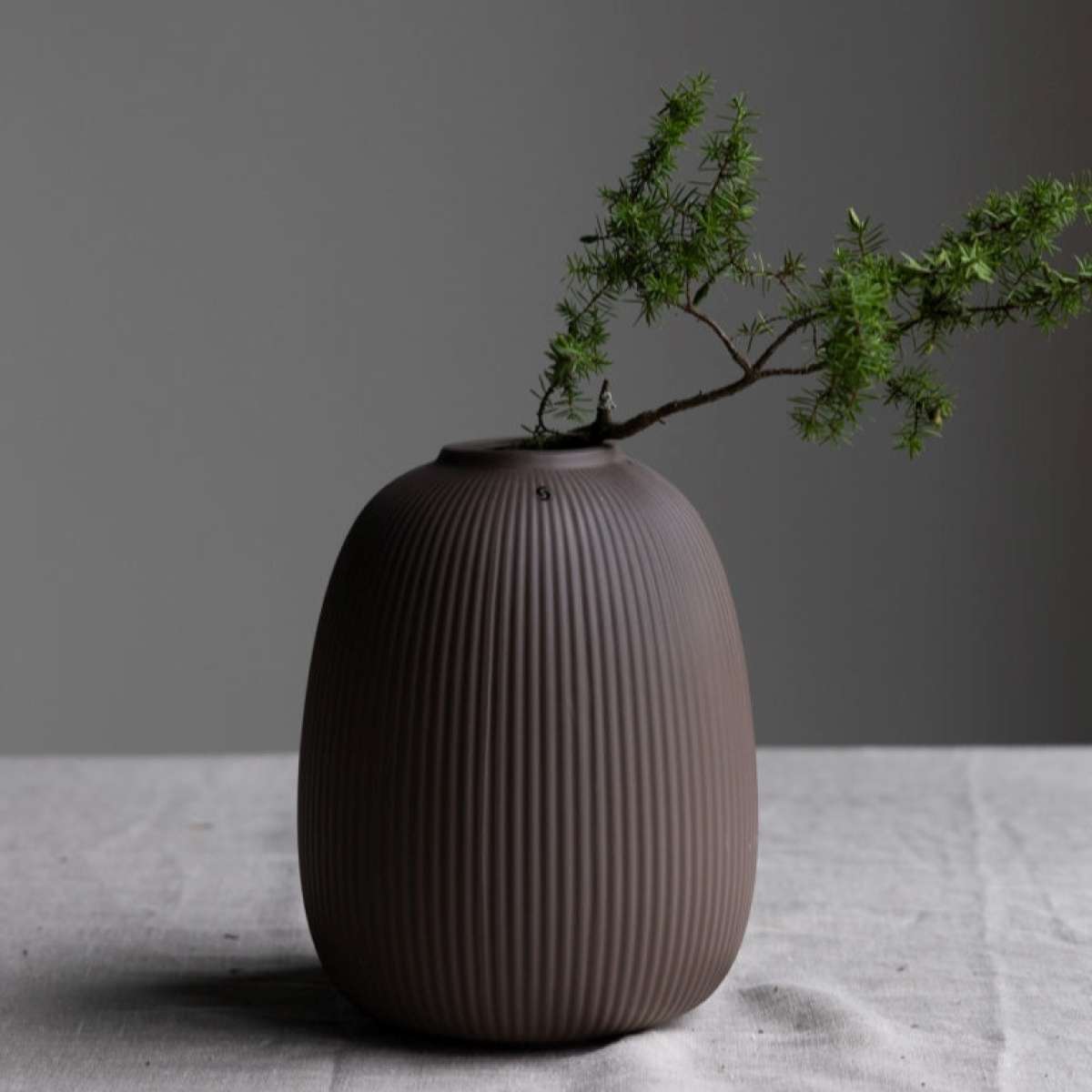 Immagine del prodotto Vaso Aby Marrone in Ceramica opaca - 3 Misure | Storefactory