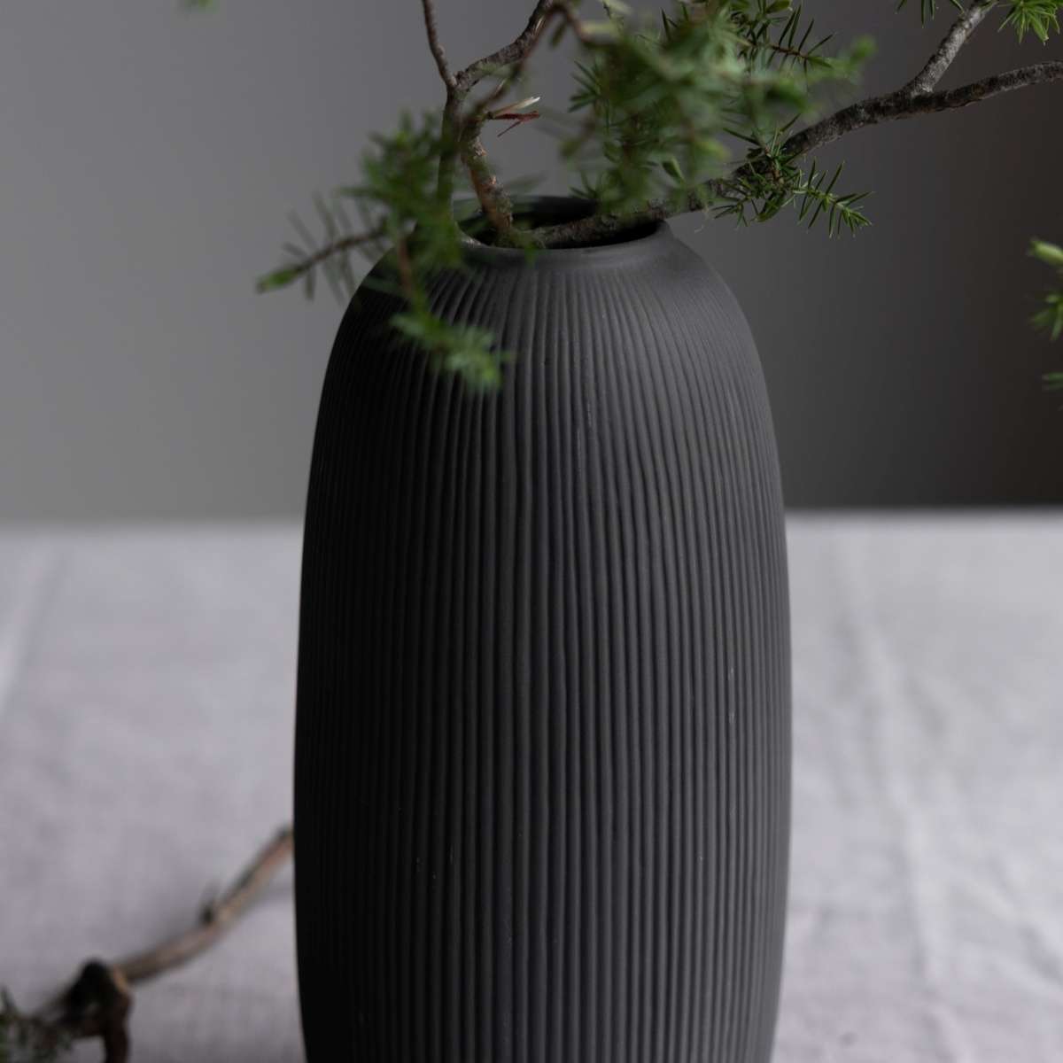 Immagine del prodotto Vaso Aby Antracite in Ceramica opaca | Storefactory