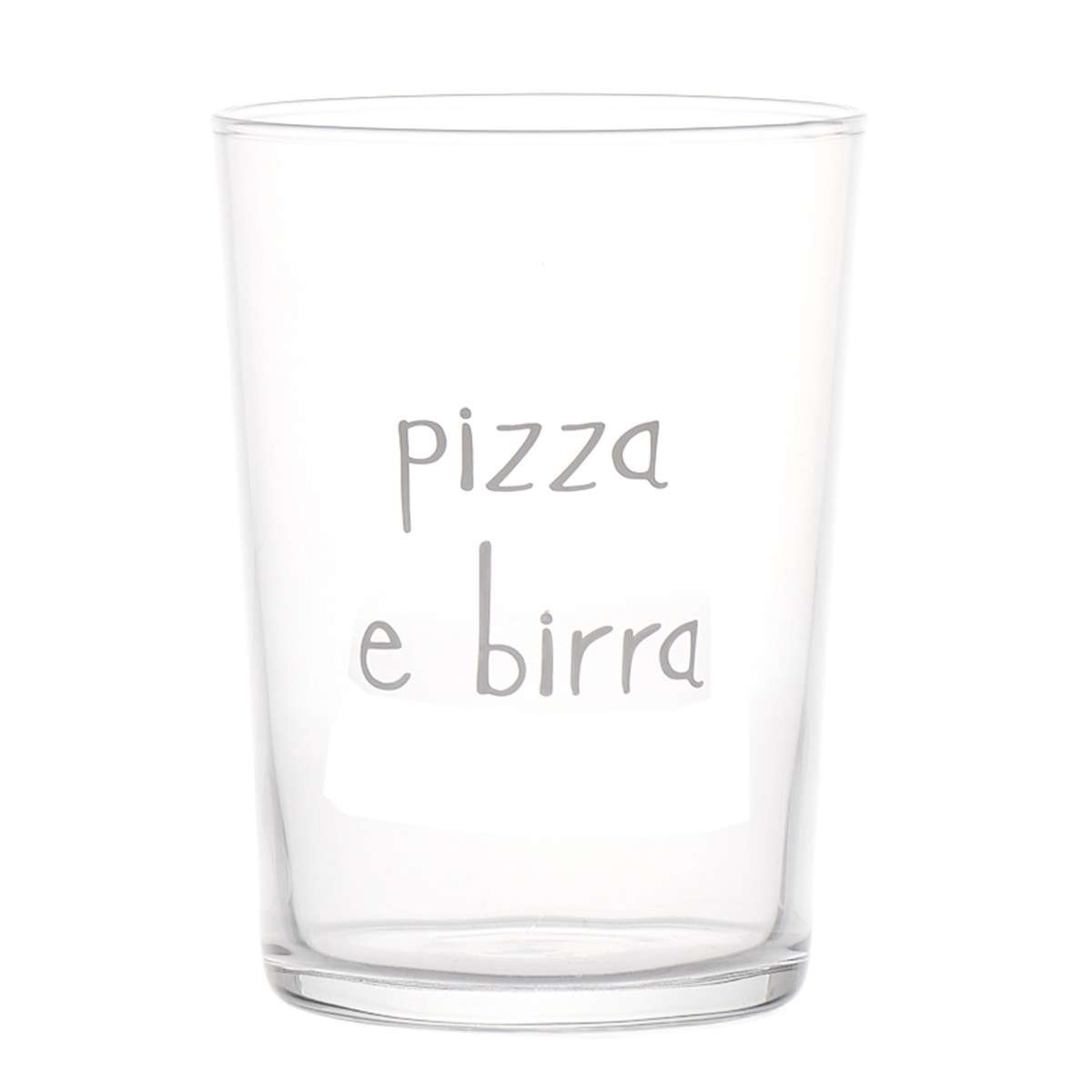Immagine del prodotto Set 2 Bicchieri in vetro temperato Pizza e Birra 50cl | Simple Day