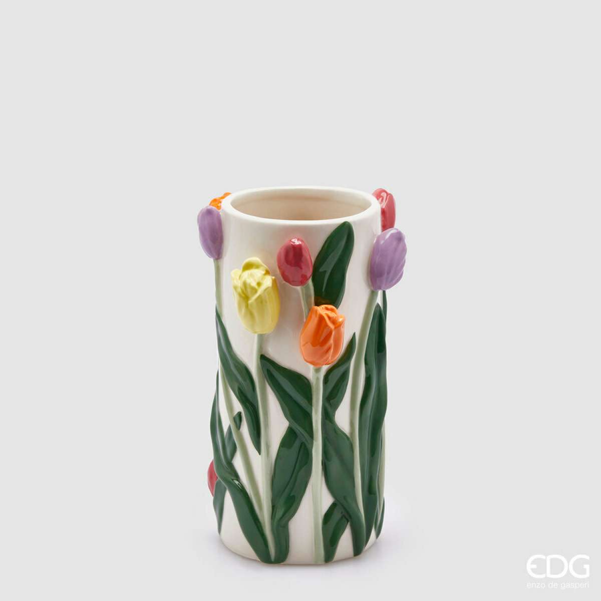 Immagine del prodotto Vaso Tulipani Cilindro in Ceramica - 2 Misure | EDG Enzo De Gasperi