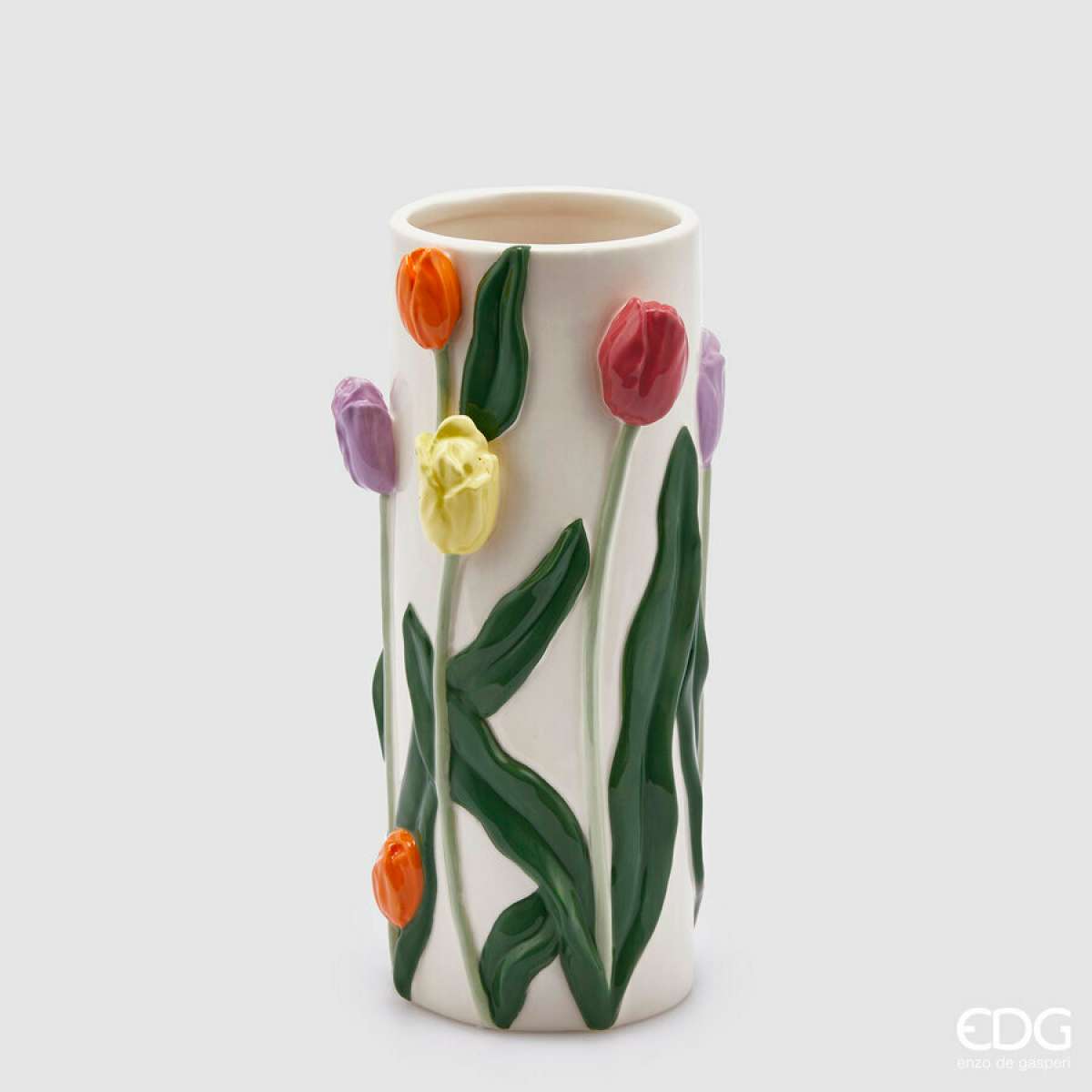 Immagine del prodotto Vaso Tulipani Cilindro in Ceramica - 2 Misure | EDG Enzo De Gasperi