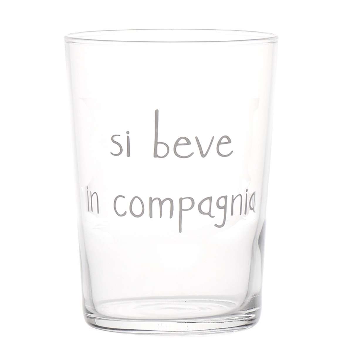 Immagine del prodotto Set 2 Bicchieri in vetro temperato Si Beve in Compagnia 50cl | Simple Day