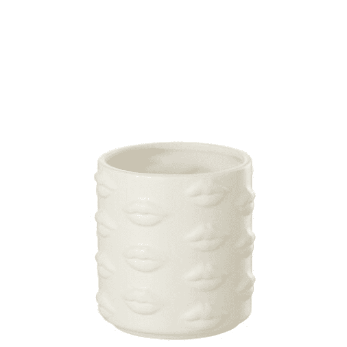 Immagine del prodotto Vaso Bacio Dolomia Bianco In Ceramica 14x14x14,5 cm | Jolipa