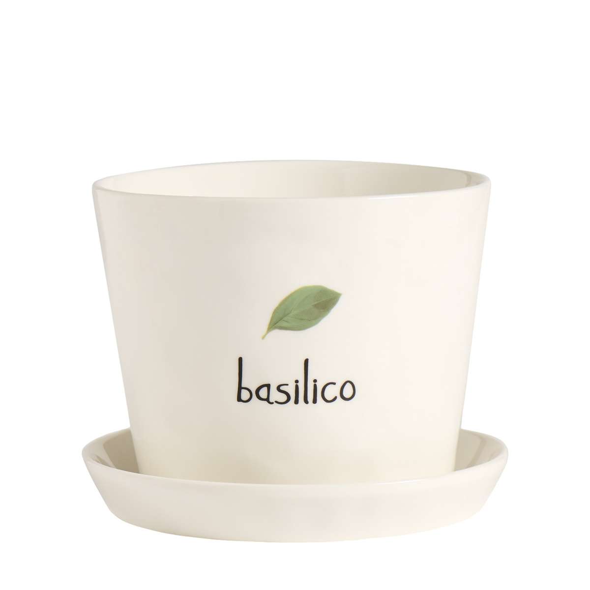 Immagine del prodotto Vaso Basilico con Sottovaso | Simple Day