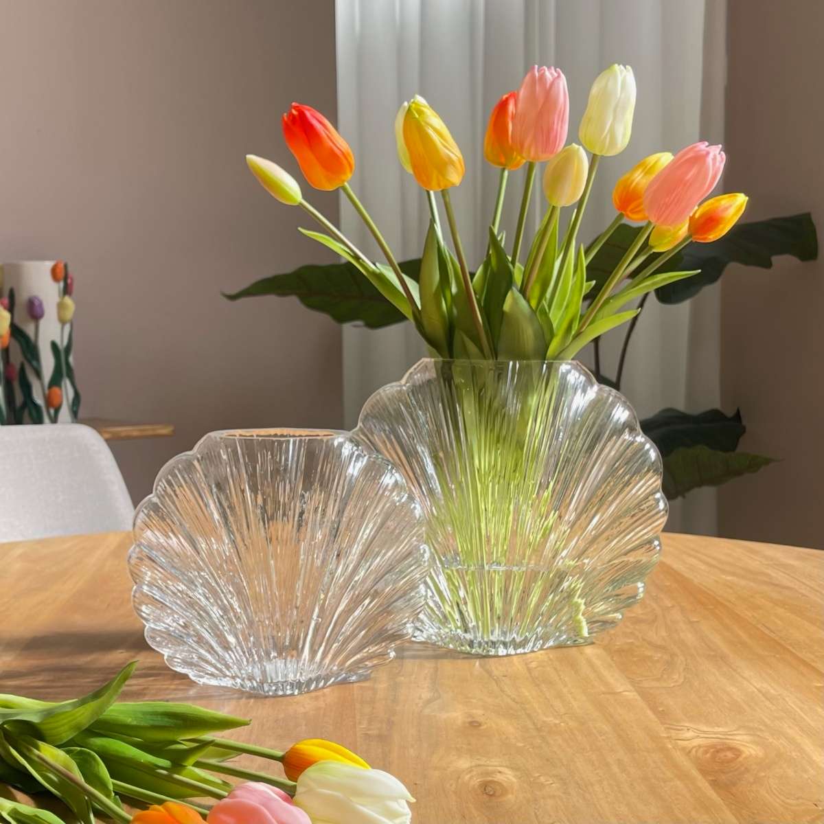 Immagine del prodotto Vaso Conchiglia Vetro Trasparente - 2 Misure | Jolipa