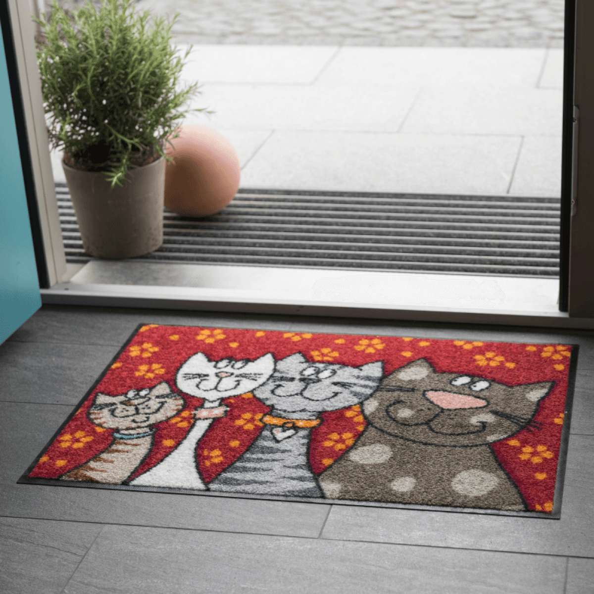 Immagine del prodotto Tappeto In-Outdoor Kitty Family 50x75cm | EFIA GmbH