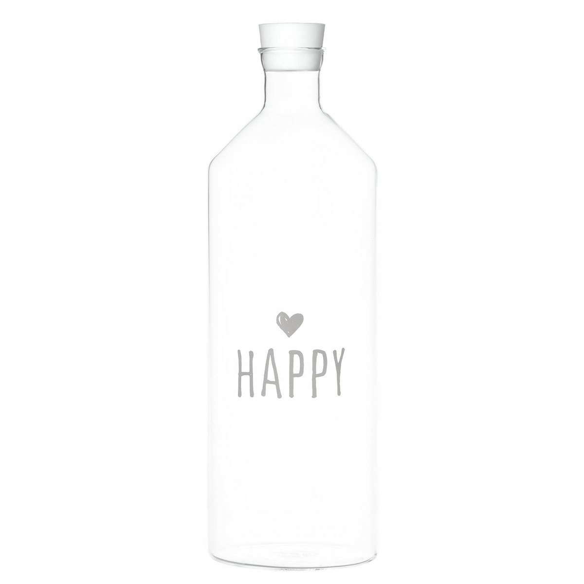 Immagine del prodotto Bottiglia in vetro Borosilicato Happy con tappo 1400 ml | Simple Day