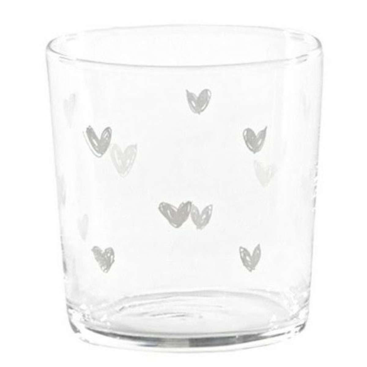 Immagine del prodotto Set 2 Bicchieri in vetro temperato Tapp. Cuori 35.5 cl | Simple Day
