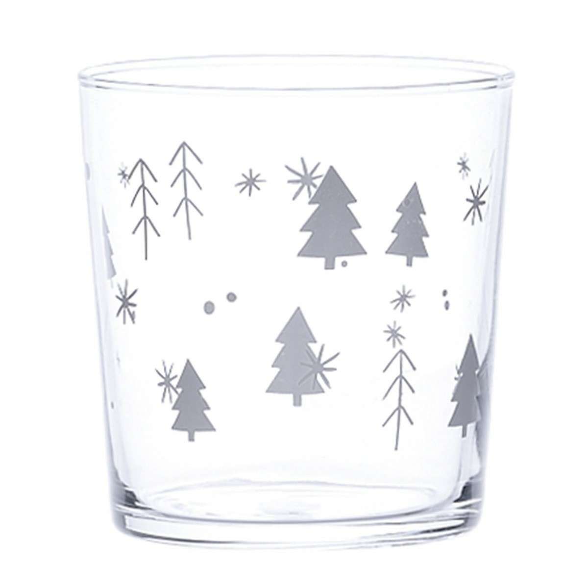 Immagine del prodotto Set 2 Bicchieri in vetro temperato Alberi Cuori 35.5 cl | Simple Day