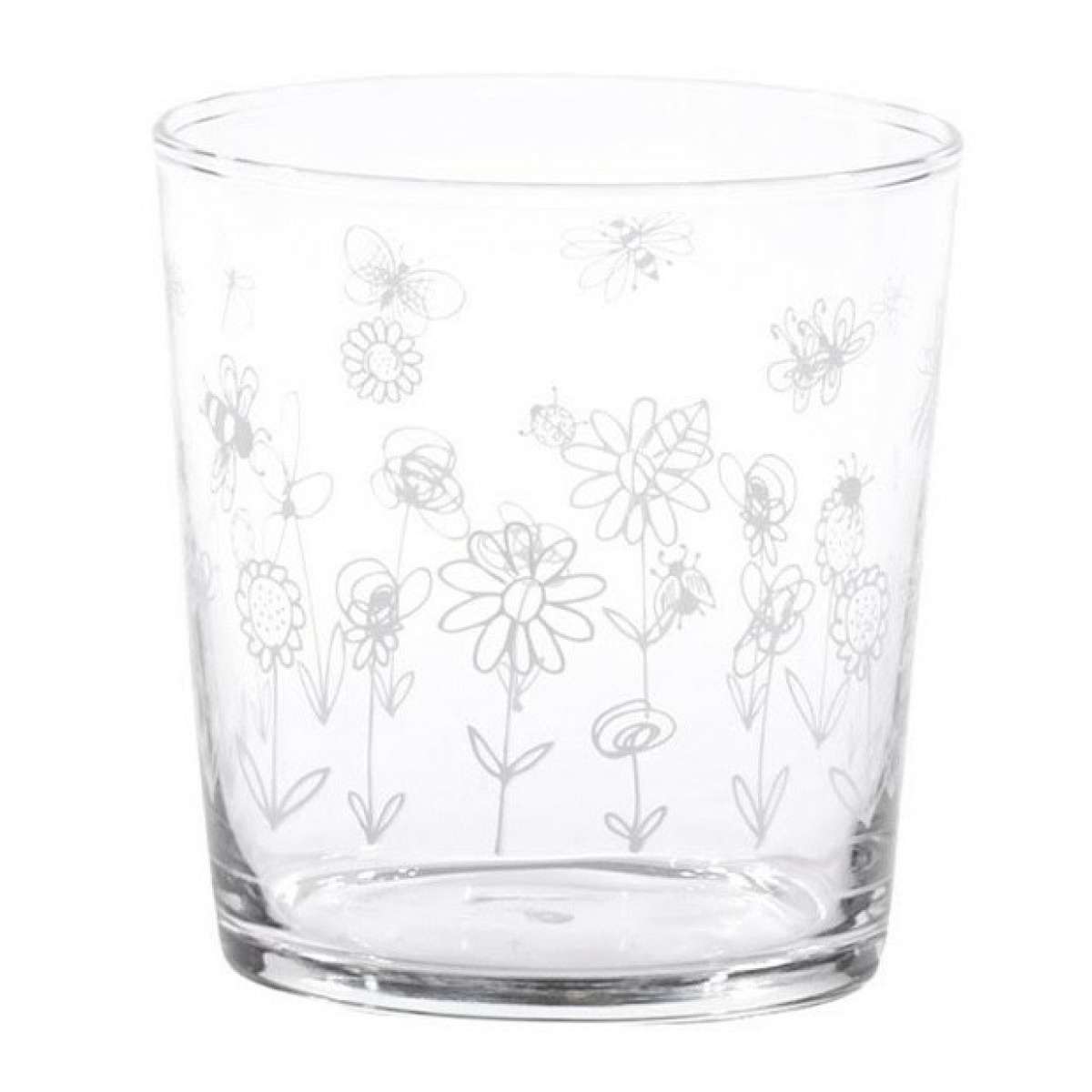 Immagine del prodotto Set 2 Bicchieri in vetro temperato Flowers&Bees 37 cl | Simple Day