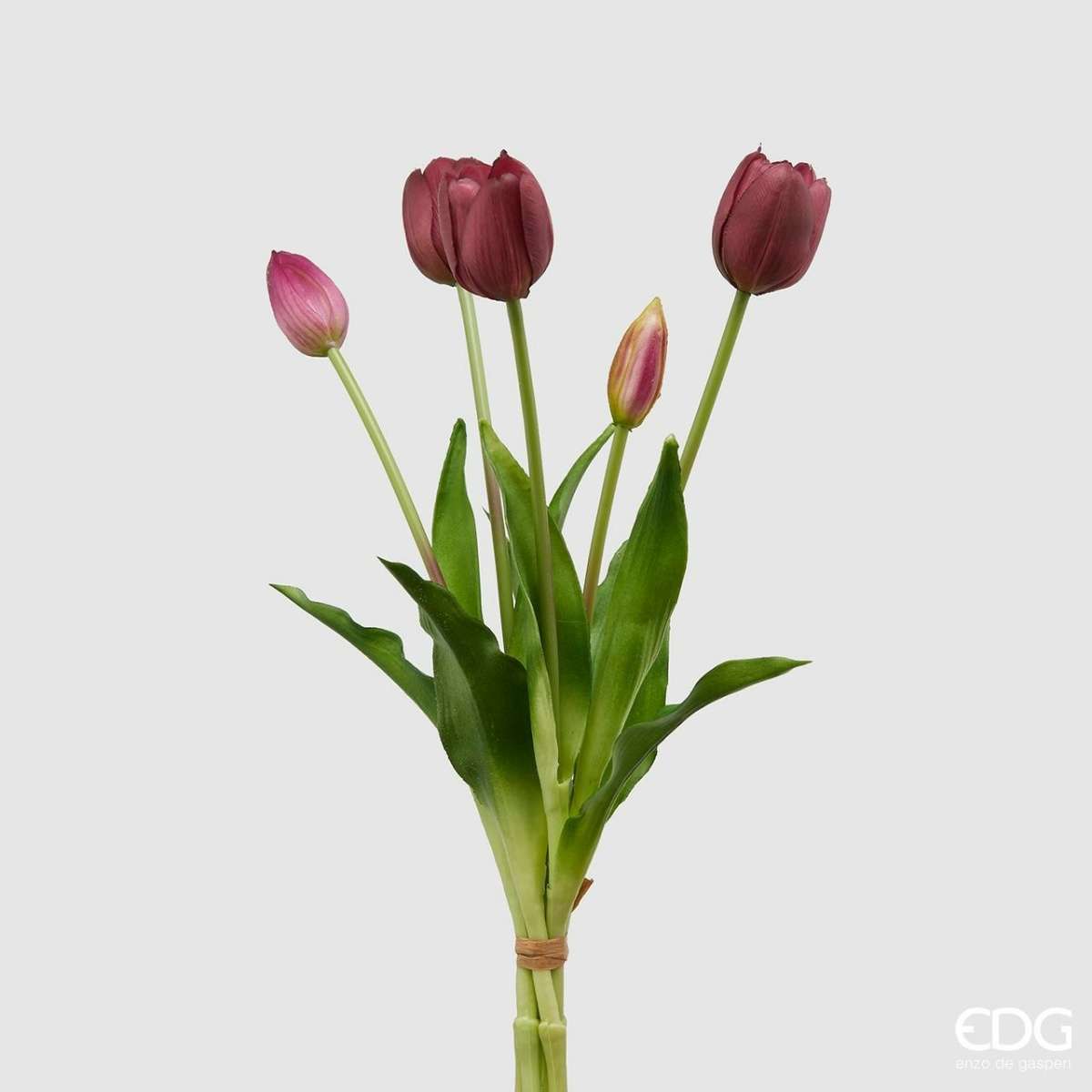 Immagine del prodotto Mazzo Artificiale di Tulipani Viola | EDG Enzo De Gasperi