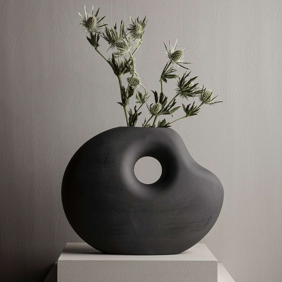 Immagine del prodotto Vaso Lunden in Ceramica opaca Antracite | Storefactory