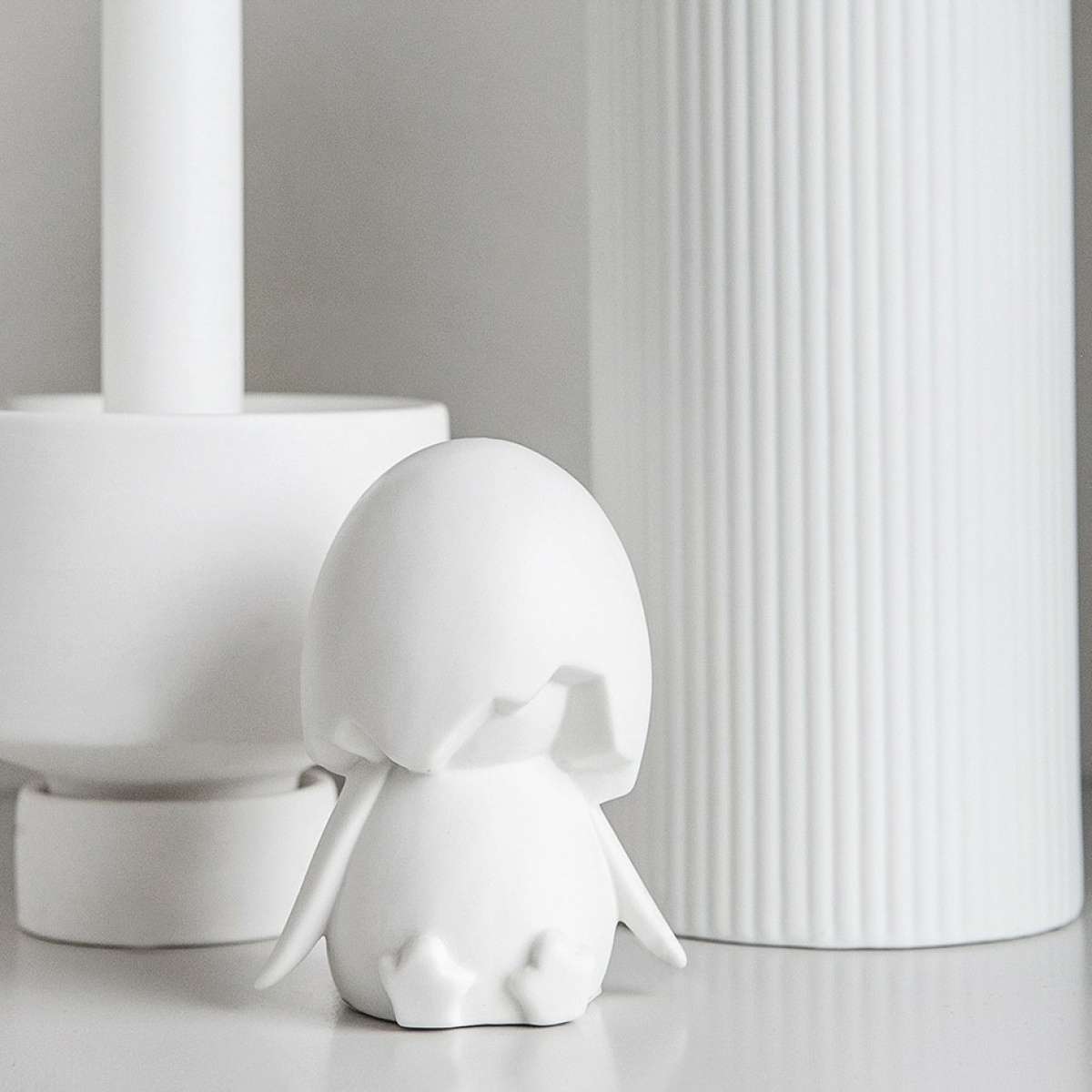 Immagine del prodotto Pulcino Greta in Ceramica opaca Bianca | Storefactory
