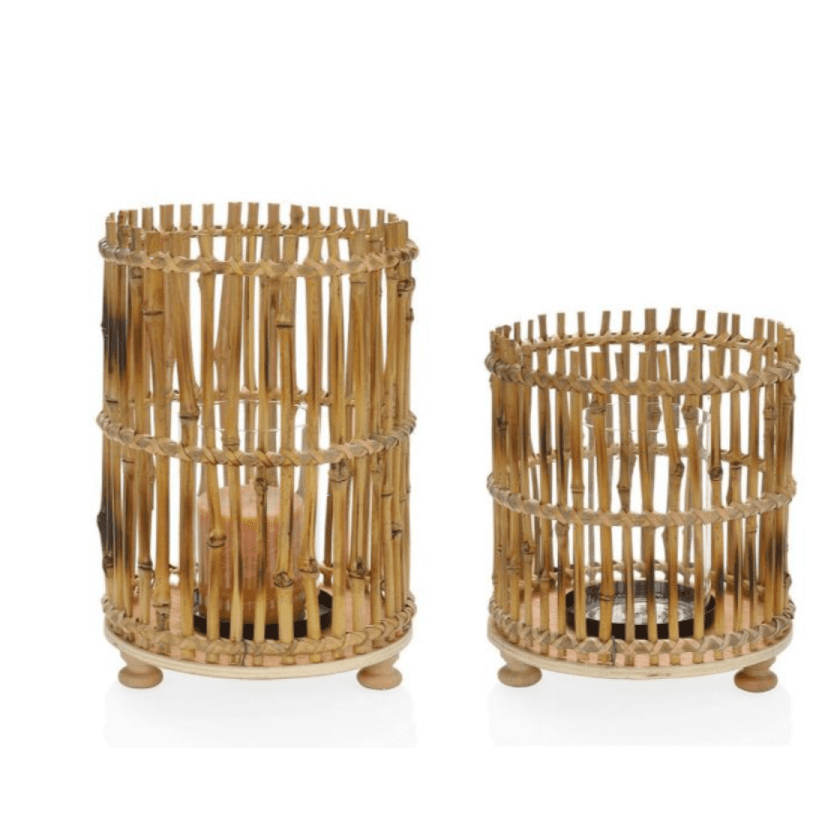 Immagine del prodotto Lanterna Porta Candela in Bamboo (2 misure) | Jolipa