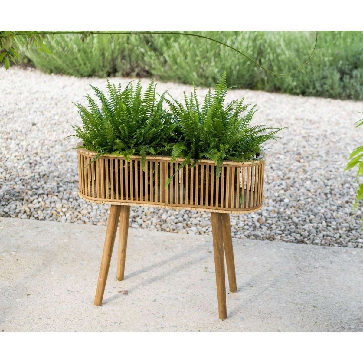 Immagine del prodotto Fioriera Ovale in Bamboo e Rattan indoor/outdoor | A. House