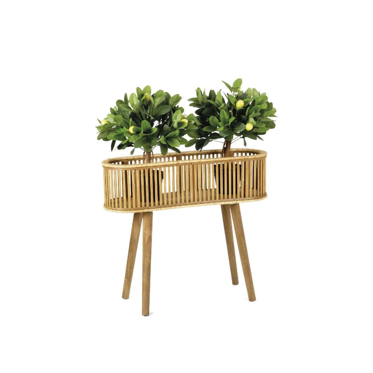 Immagine del prodotto Fioriera Ovale in Bamboo e Rattan indoor/outdoor | A. House