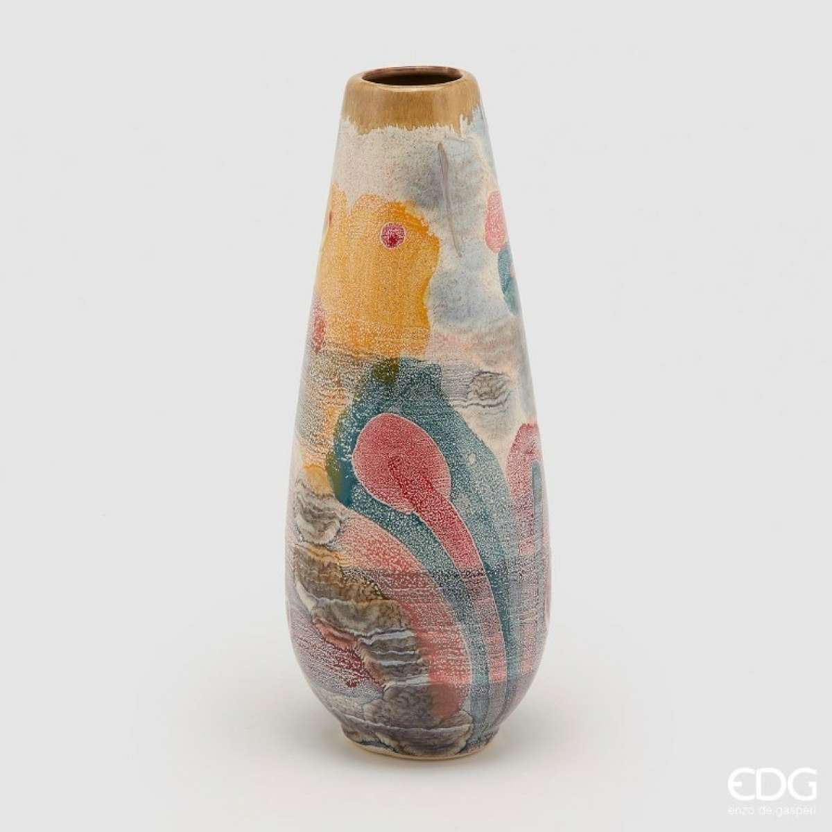 Immagine del prodotto Vaso Chakra Arte in Ceramica Colorata h40xø16 cm | EDG Enzo De Gasperi
