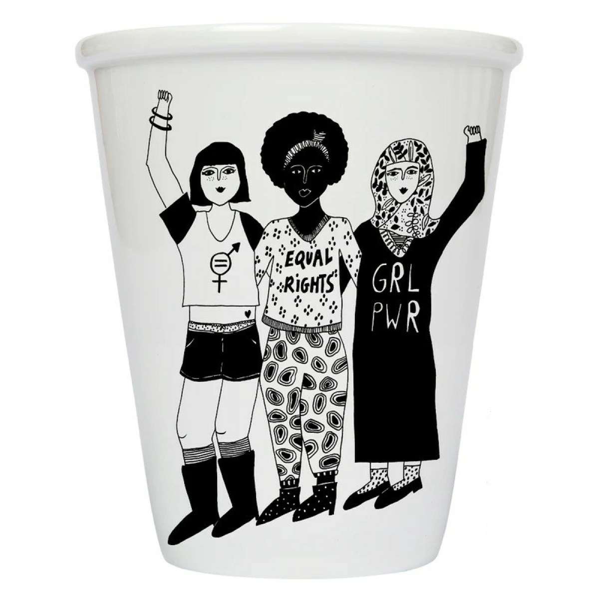 Immagine del prodotto Cup in Porcellana Female Power  ø 8x9,5 h | Helen B.