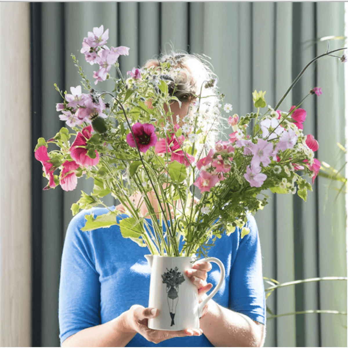Immagine del prodotto Brocca con manico in Porcellana Flower Girl ø 10 x 14,5 h | Pietro Zanetti Home