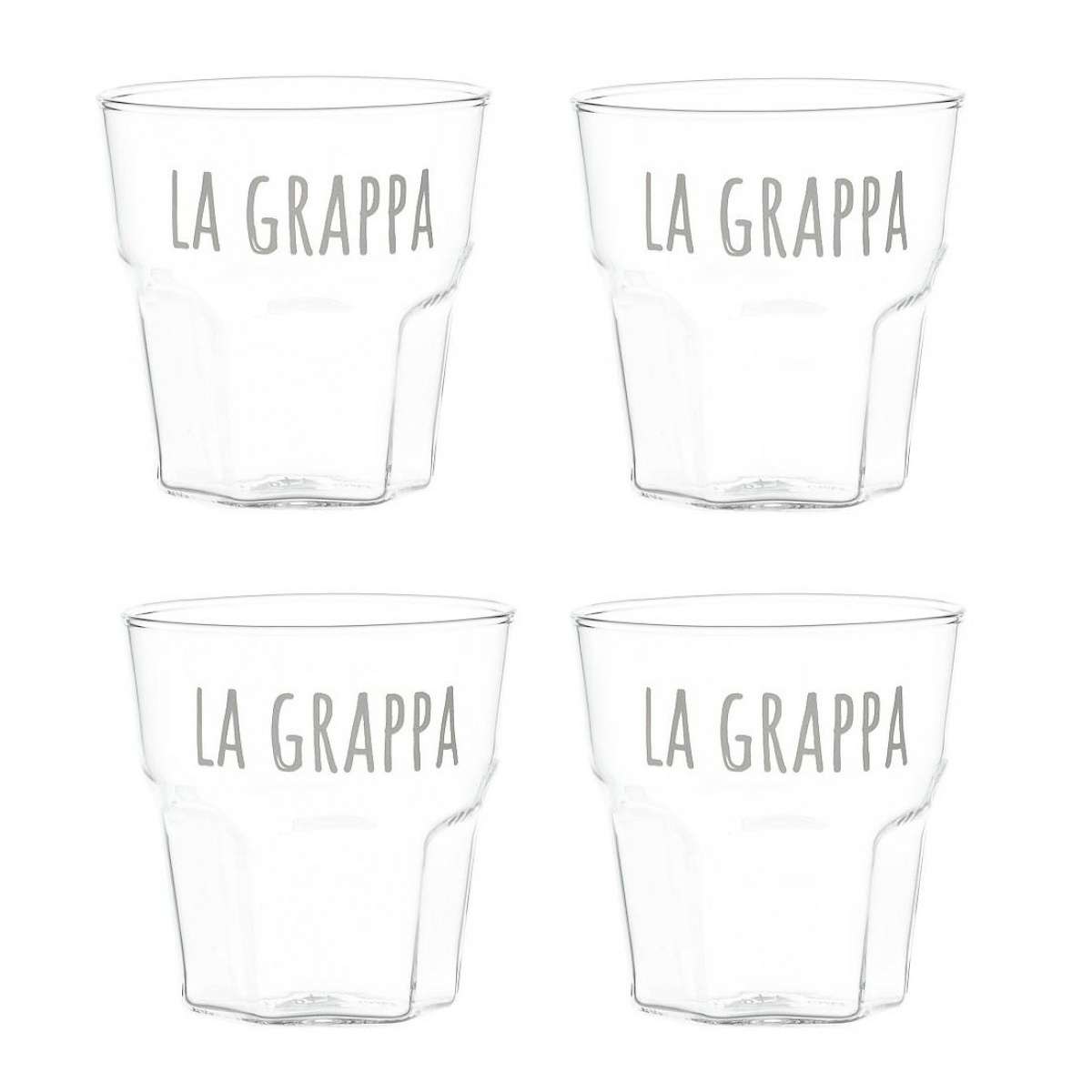 Immagine del prodotto Set di 4 
Bicchierini in vetro La Grappa | Simple Day