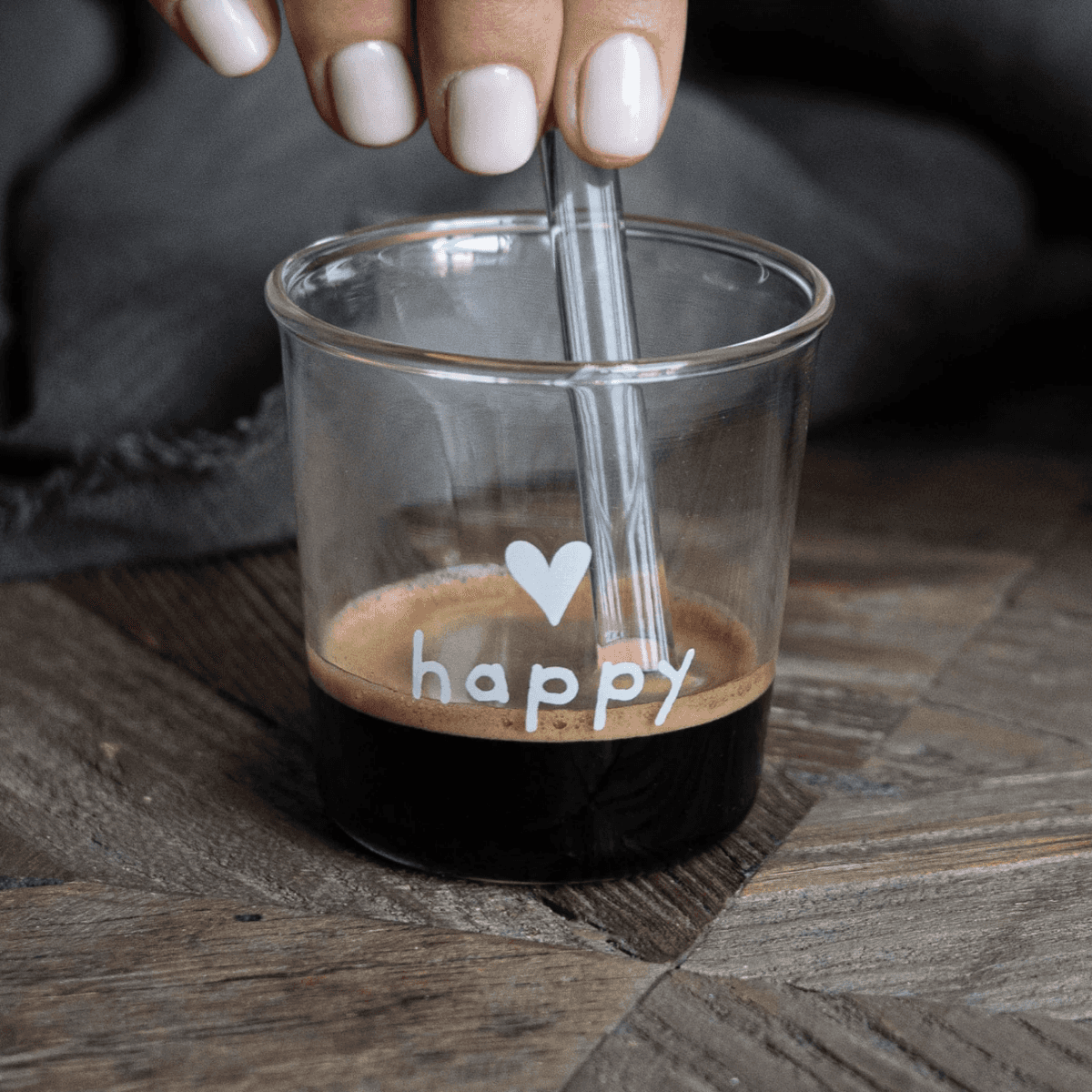 Immagine del prodotto Set 4 Bicchierini Espresso in vetro borosilicato Happy | Simple Day
